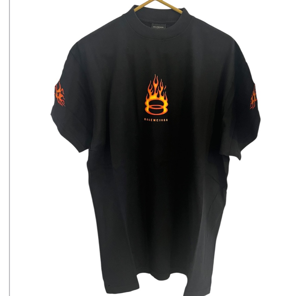 Balenciaga Black Graphic T-Shirt